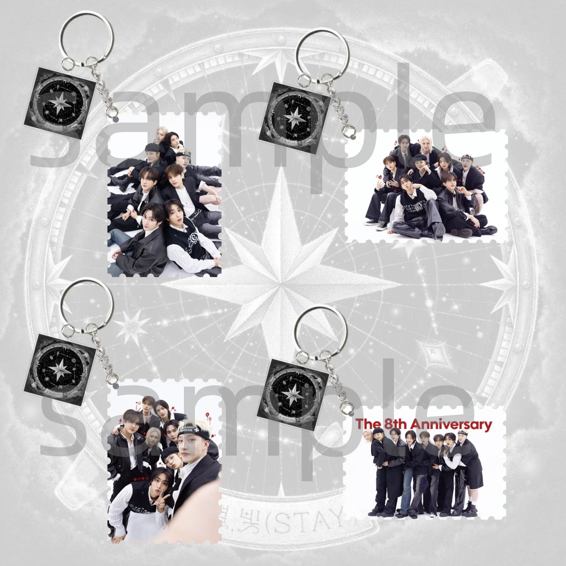 

Kpop SKZoo new acrylic keychain STRAY KIDS Huang Xuanchen Felix Fang Can HAN Li Minhao acrylic keychain peripheral