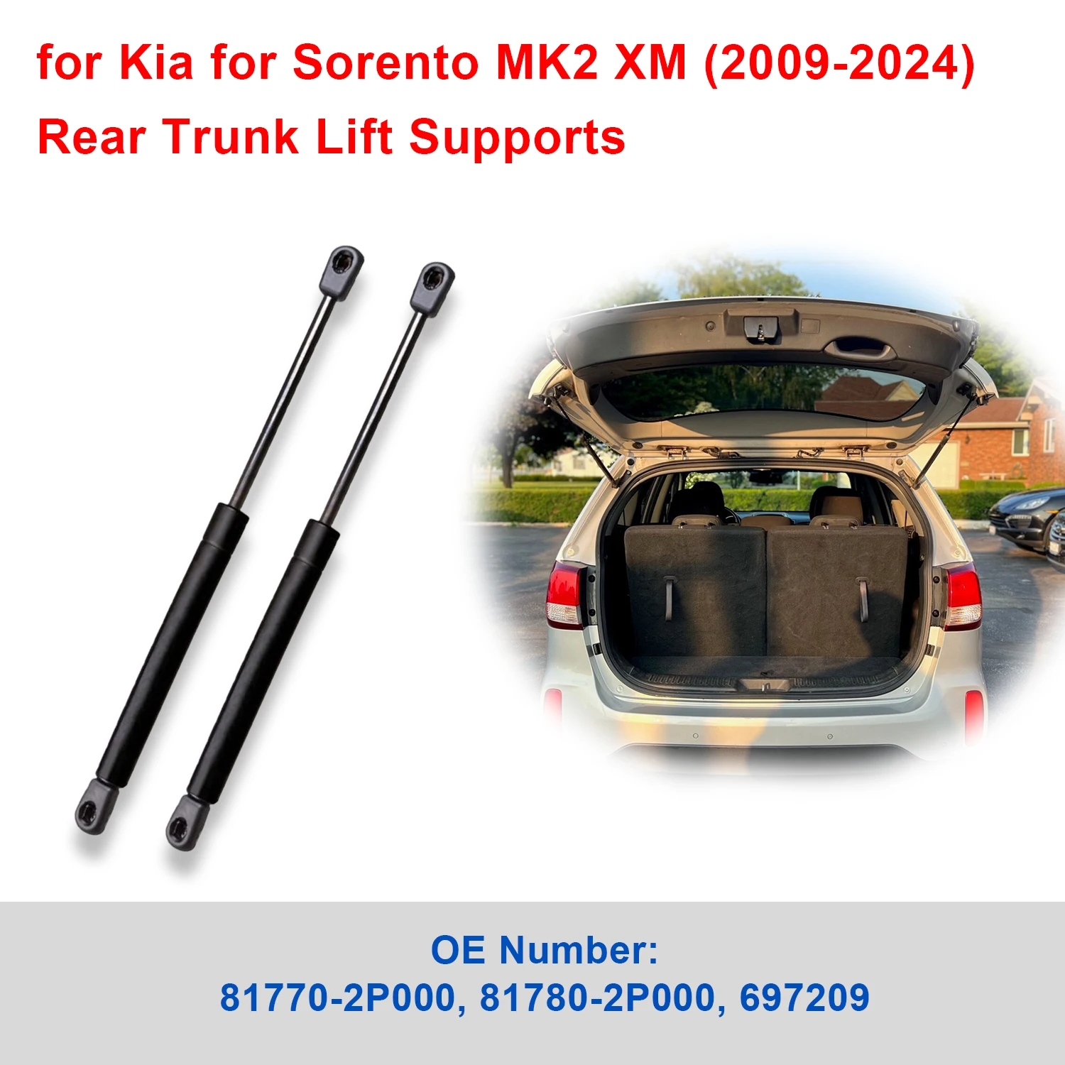 

2 шт. для Kia Sorento MK2 XM 2009-2024 задний подъемник багажника поддерживает 817702P000, YD0003
