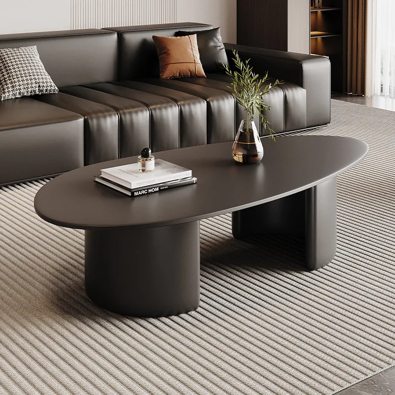 Mesa de centro com estética minimalista, simples e moderna, decoração para sala de estar, mesa de centro italiana exclusiva, móveis para casa
