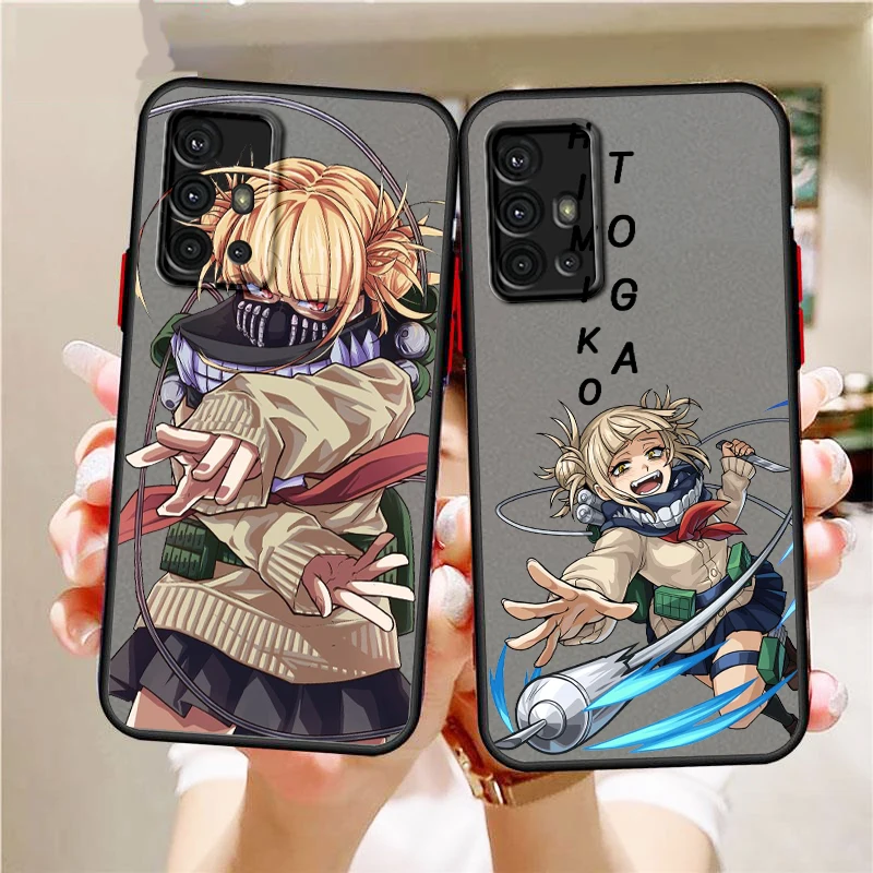 H-Himiko T-Toga Cartoon Cool Frosted Translucent For Samsung A53 A52 A33 A32 A51 A71 A21S A13 A73 A50 A22 A12 5G Matte