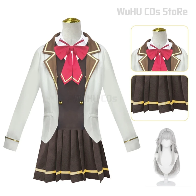 Alya Sometimes Hides Her Feelings in Russian Alisa Mikhaylovna Kujo Cosplay Costume Dress Outfit Halloween Uniform Suit Wig