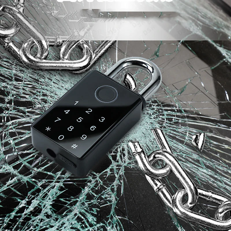 EGFirtor Waterproof Tuya Padlock Fingerprint IC Card Password Electronic Lock Heavy duty Padlock for home Warehouse garage