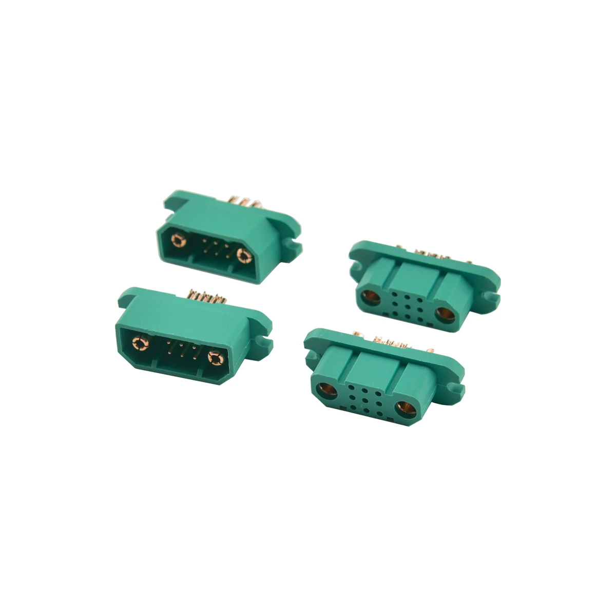 2 Pair VTOL Pro MPX2+9 Connector JX9 Multi Wire Servo Extension Male Female Plug Signal For RC Model