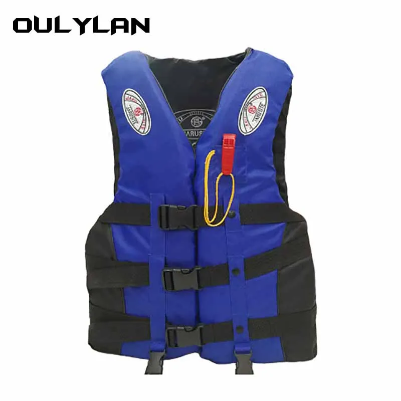 Oulylan Life Vest  Raft For Boats Fishing Vest Adults Surf Life Jacket Ski Motorboats WakeboardSwimming Drifting Vest Rescue