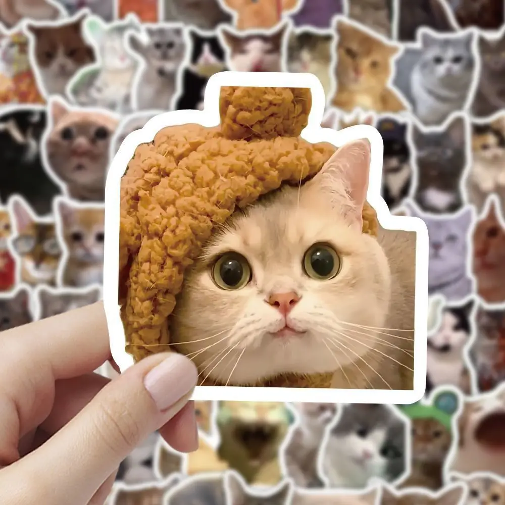 สติกเกอร์ลายกราฟฟิตี้สุดสร้างสรรค์ ทันสมัย ลายการ์ตูนแมวน่ารัก สำหรับตกแต่งกระเป๋าเดินทาง รถยนต์ แก้วน้ำ ของตกแต่ง DIY กันน้ำ ของเล่นเด็ก