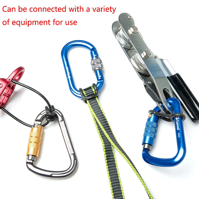 Carabiner Ropes Locking Tools Rigging Fixing Locking Protective Buckle For Mountain Climbing Rock Climbing Outdoor Sport Tool