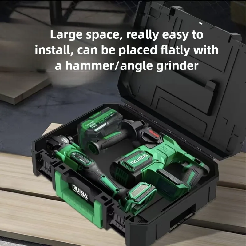 Stacked Toolbox Thickened Hardware Storage Case Durable Large Space Multi-function Combination Box Portable Car Tools Organizer