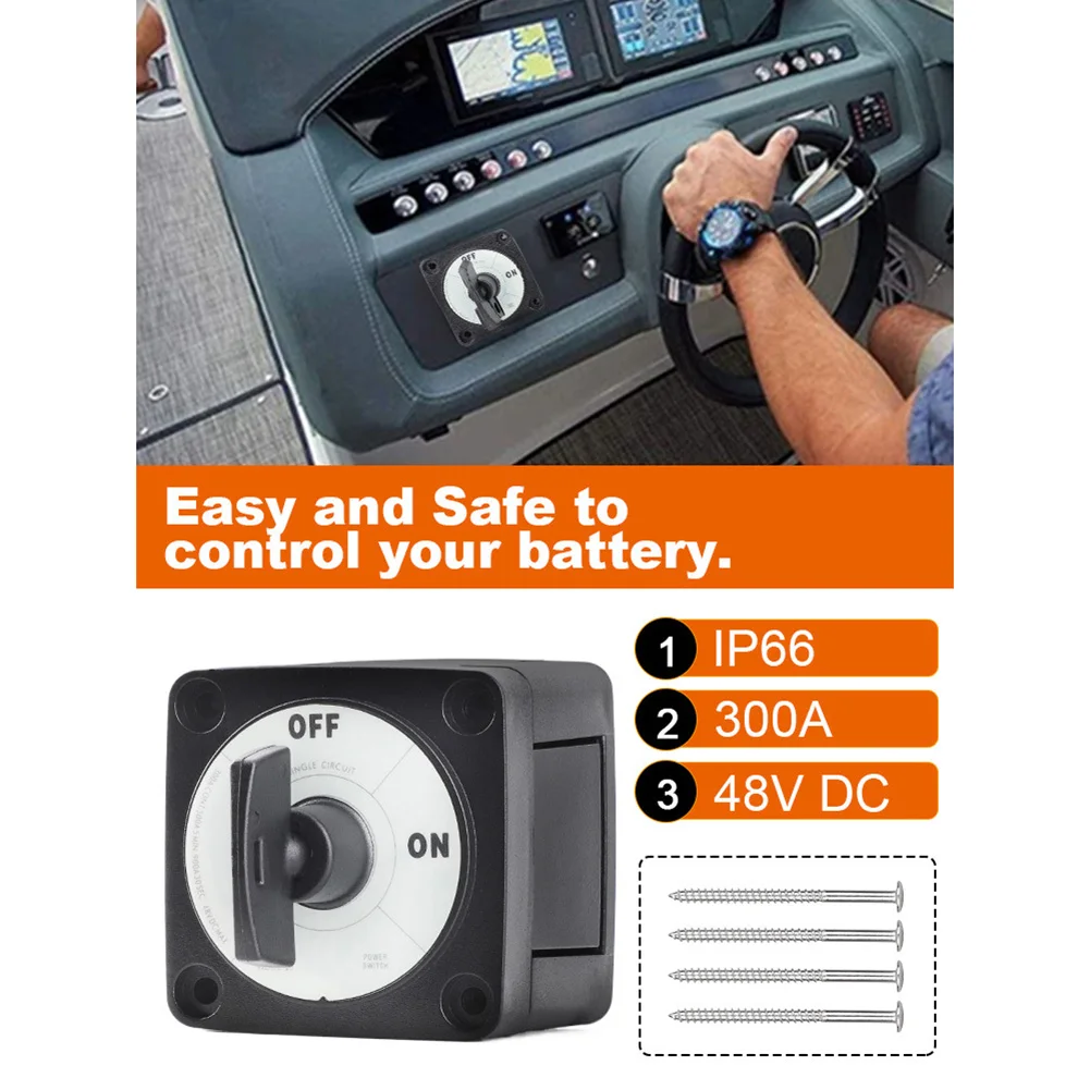 Sale Newest High Quality OEM 6005 300 Amp Battery Switch Single Circuit ON/OFF For Truck Vehicle Trailer RV Car Accessories