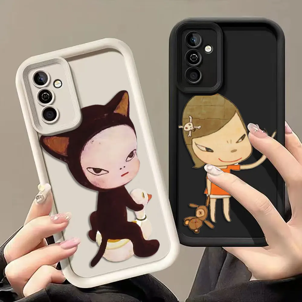 Yoshitomo Nara Art Phone Case For Samsung Galaxy S26 S25 S24 S23 S22 S21 FE S20 ULTRA PLUS TPU Case Funda Shell Capa Cover
