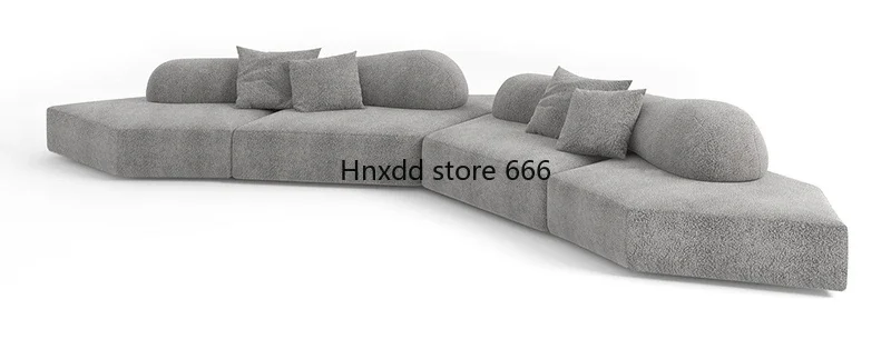 Mobile module rock fabric sofa removable and washable special-shaped irregular minimalist sofa