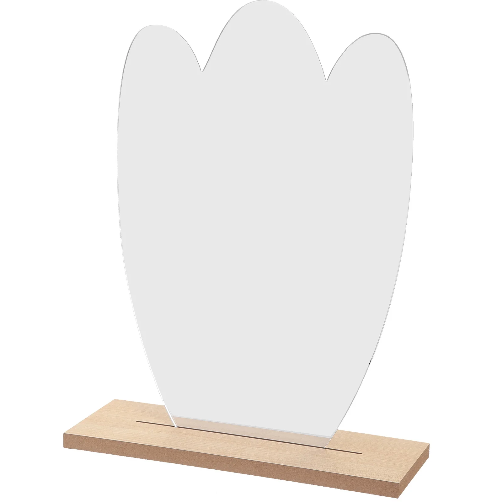 Miroir de maquillage irrégulier, décoration de bureau, outils en bois, grands miroirs esthétiques mignons, Table de chambre à coucher, bureau