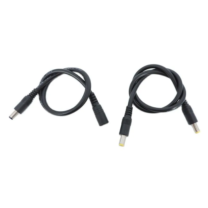 Kabel konektor catu daya ekstensi laki-laki ke Perempuan DC 12v 18awg kabel steker adaptor kawat untuk kamera strip camera 2.1 q