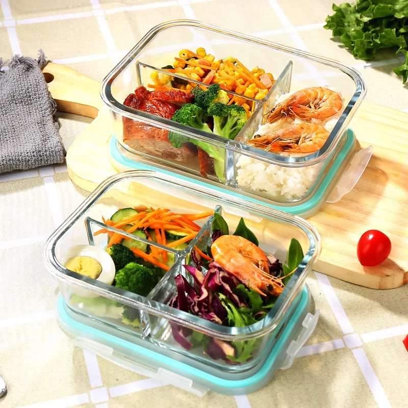 Glass Fresh-Keeping Box high Borosilicate Heat-Resistant Microwave Oven bento Fridge Special Sealed Bowl Food Storage Containers