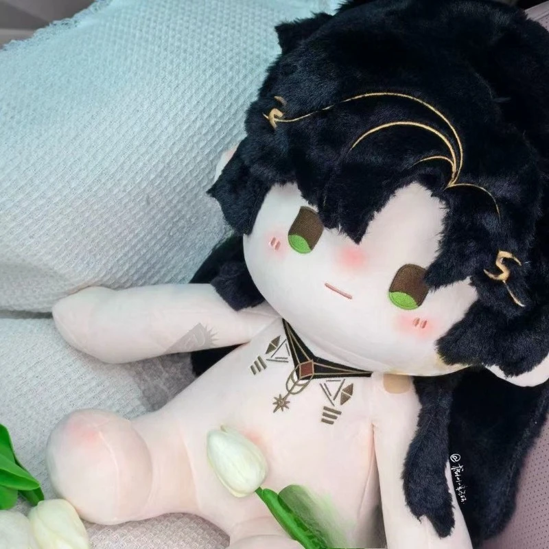 40cm Game Love and Deepspace Zayne Endless God Kawaii Cosplay Soft Cotton Doll Body Sit-upright Anime Cartoon Toy Figures Gift