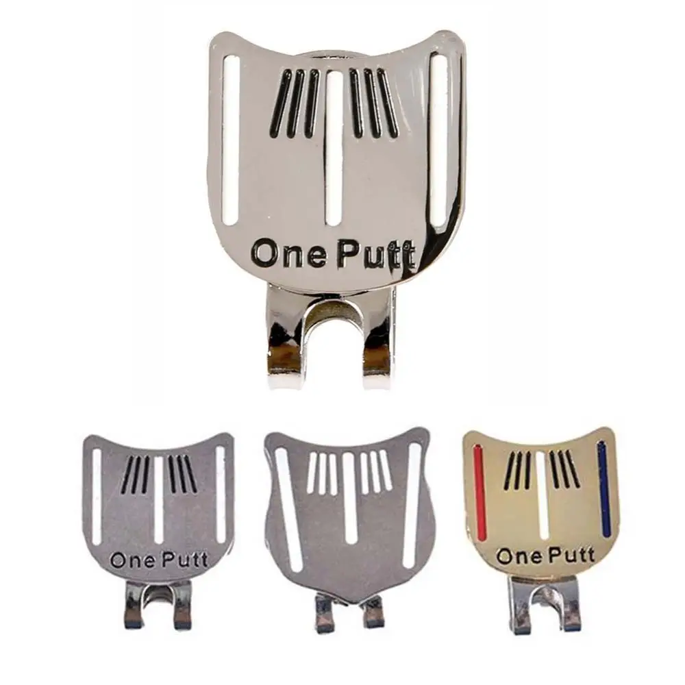 Cap Clip For Golfer Ball Position Mark Aiming Tool One Putt Golf Hat Clip Golf Marker Golf Putting Alignment Hat Marker