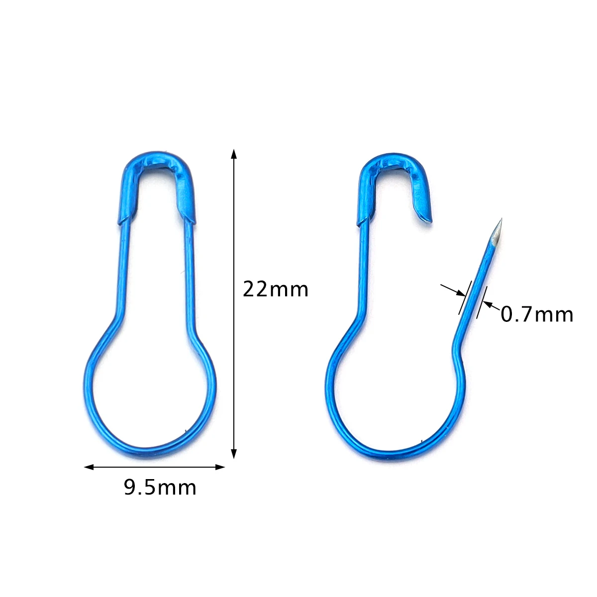 200pcs Mix Safety Pins Metal Gourd Pins Crochet Locking Knitting Cross Stitch Marker Tag Clips Hangtag DIY Sewing Tools Needle