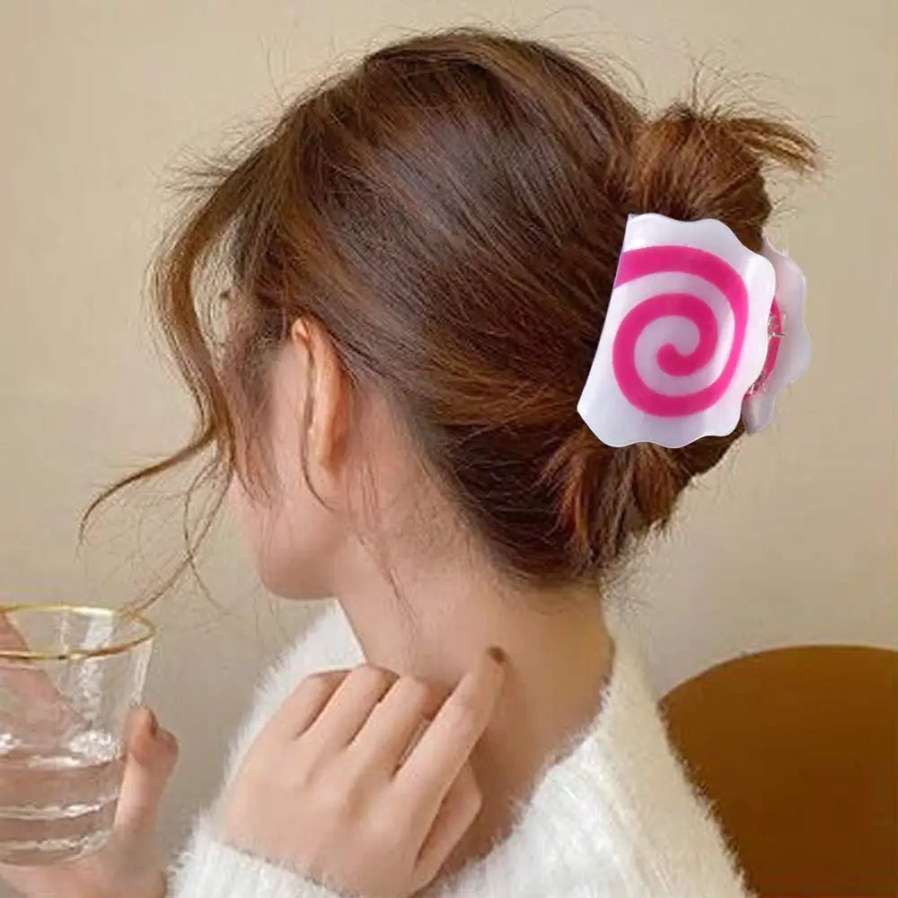 Sweet Fashion Design Daily Girls Women Hair Accessories Acetic Acid Hair Claw Korean Style Hair Clip Kamaboko Barrettes