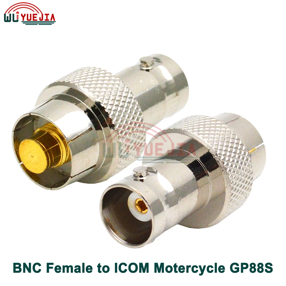 

1/5/10 Pcs Q9 BNC Female Jack to ICOM Test Walkie-Talkie Motorcycle GP88S Hand Station AD-98FSC Antenna RF Coaxial Adapter Brass