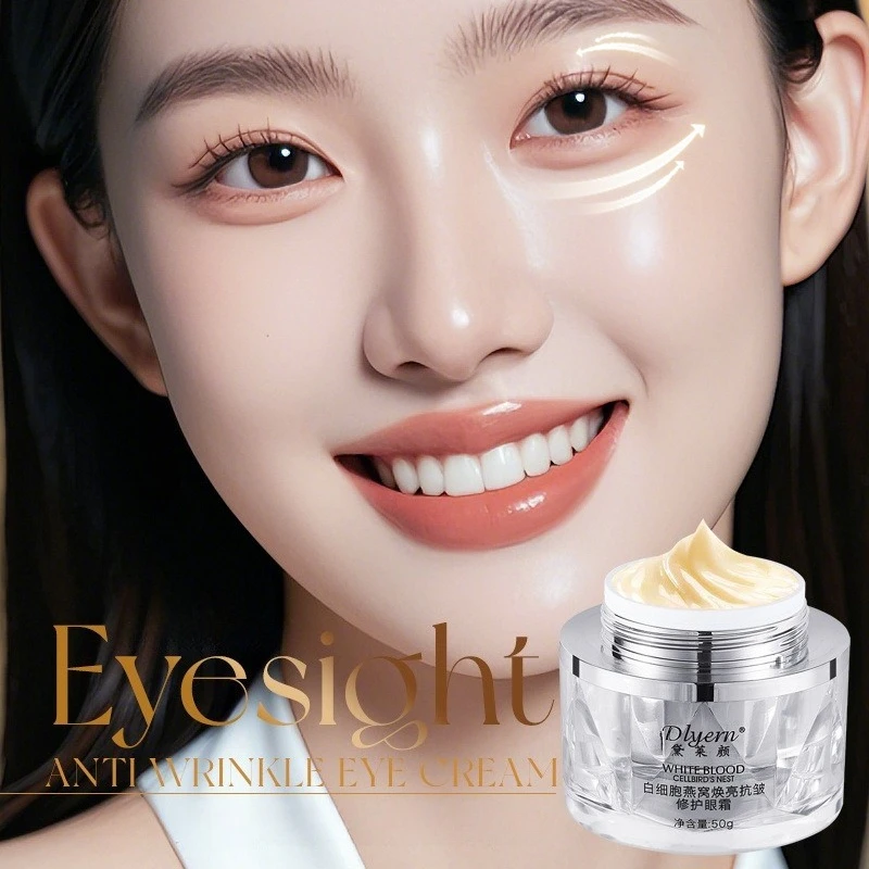 Collagen Bird's Nest Eye Cream Anti-Wrinkle,Diminishes Dark Circles  Reduces Fine Lines,Brightens Under Eyes Smooths Face Cream