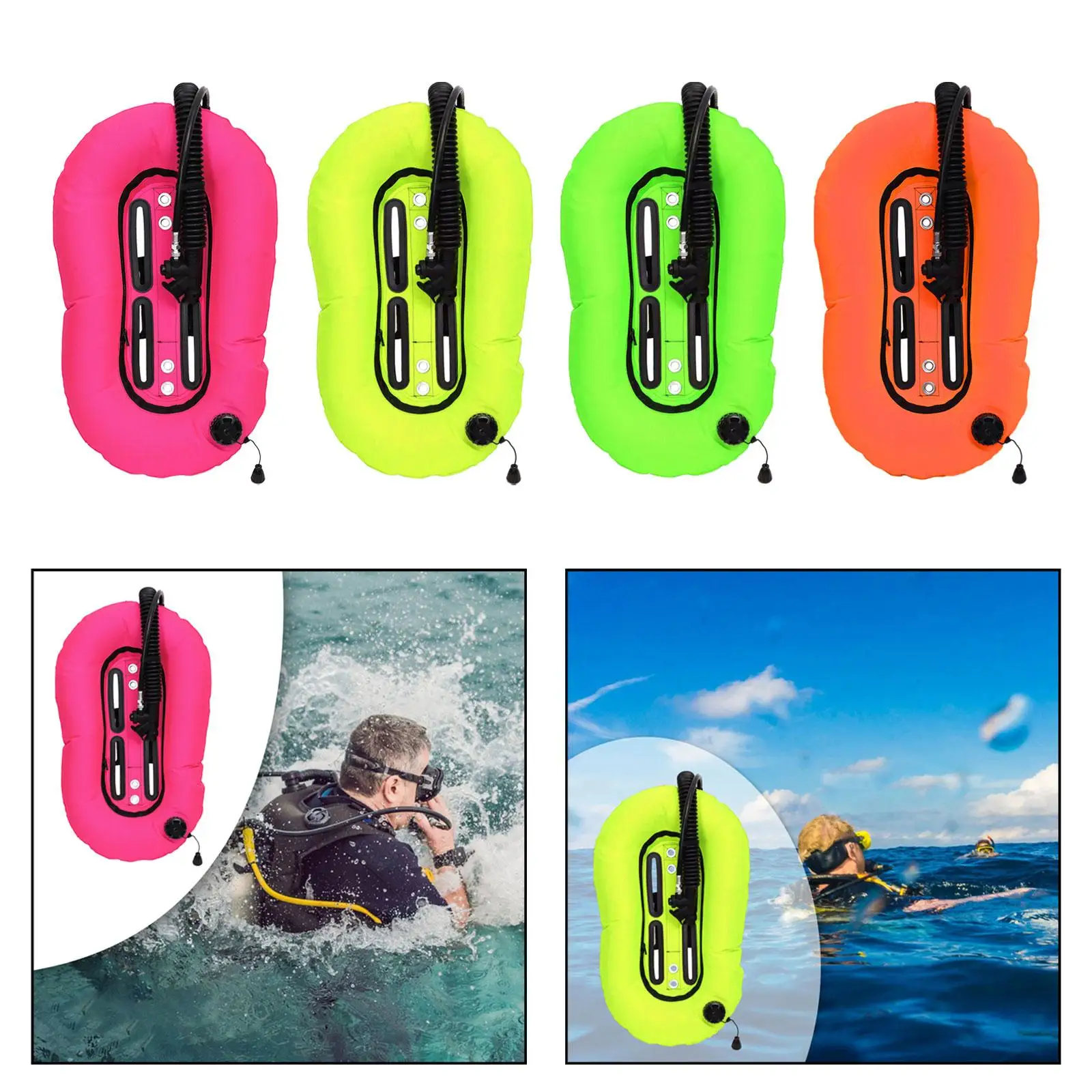 Scuba Diving Donut Wing Single Tank,BCD Buoyancy Compensator,with Soft Harness,Durability Diver Gear,Scuba BCD Set,for Diving