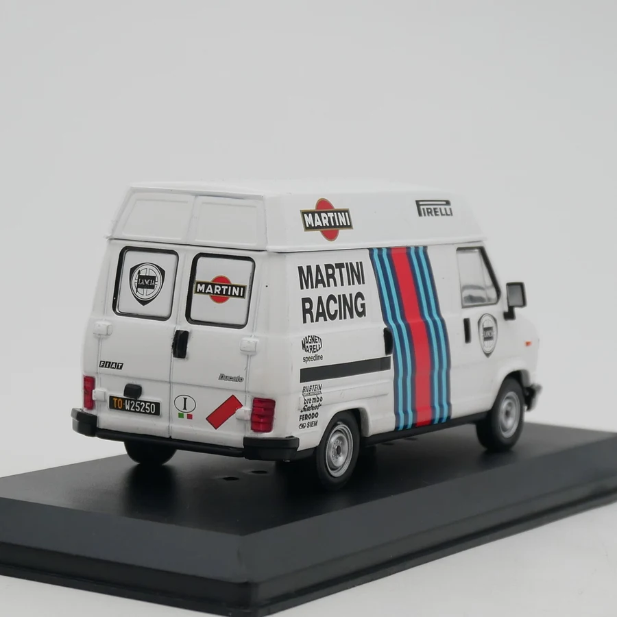 Diecast Ixo 1:43 Scale Fiat Ducato Van Martin Racing Team Alloy Car Model Collectible Toy Gift Souvenir Display Ornament