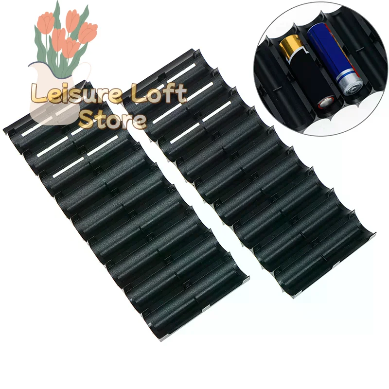 10-Cell 18650 Battery Holder - Plastic Spacer Stand for Cylindrical Battery Pack Assembly