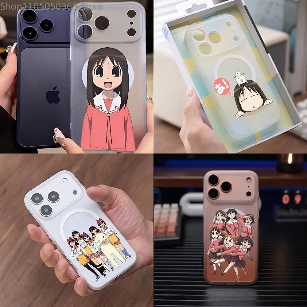 

KASUGA AYUMU Azumanga Daioh Phone Case For iPhone 17,16,15,14,13,12,11 Pro,Max,Plus,Mini,Air,E Magnetic Magsafe Frosted Clear