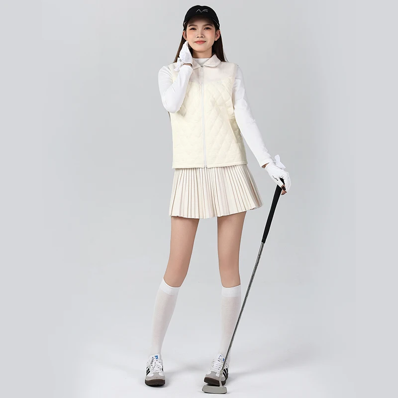Picture 7: Golf Wear Winter Women's Waistcoat Comfortable Warm Vest Windproof Slim High Quality Outdoor Leisure Sports Suit Skirt
