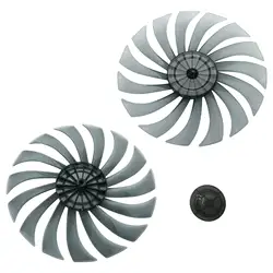 Household Silent Fan Blades 5/6/15leaves Plastic Silence Impellor with Nut Cover Replacement for Stand/Table Fanner Accessories