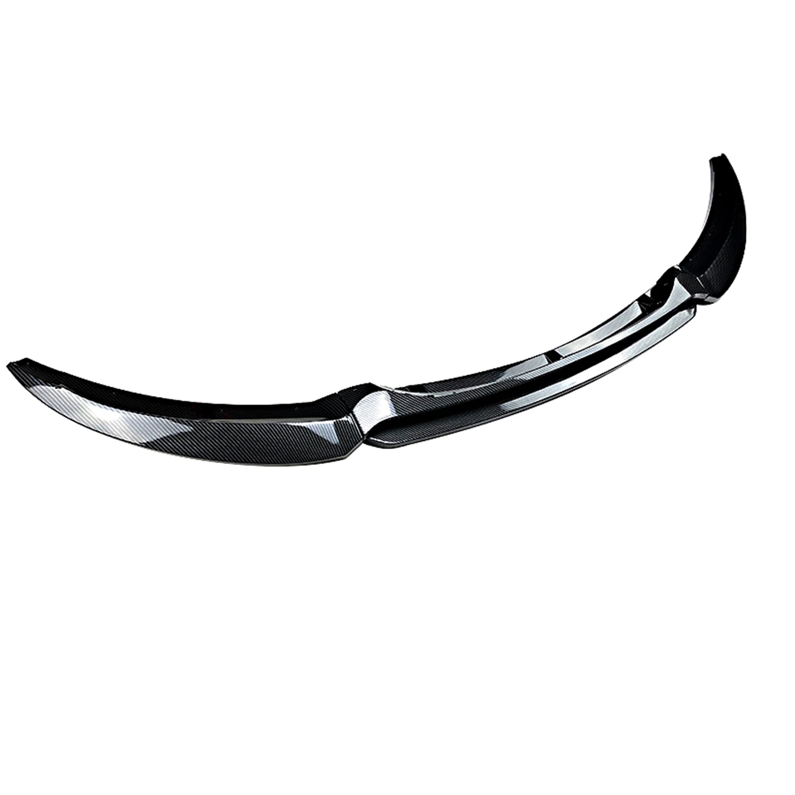 Carbon Fiber Look/Gloss Black Front Bumper Spoiler Lip Lower Splitter Blade Guard For BMW 1 Series E82 E88 M Sport 2007-2013