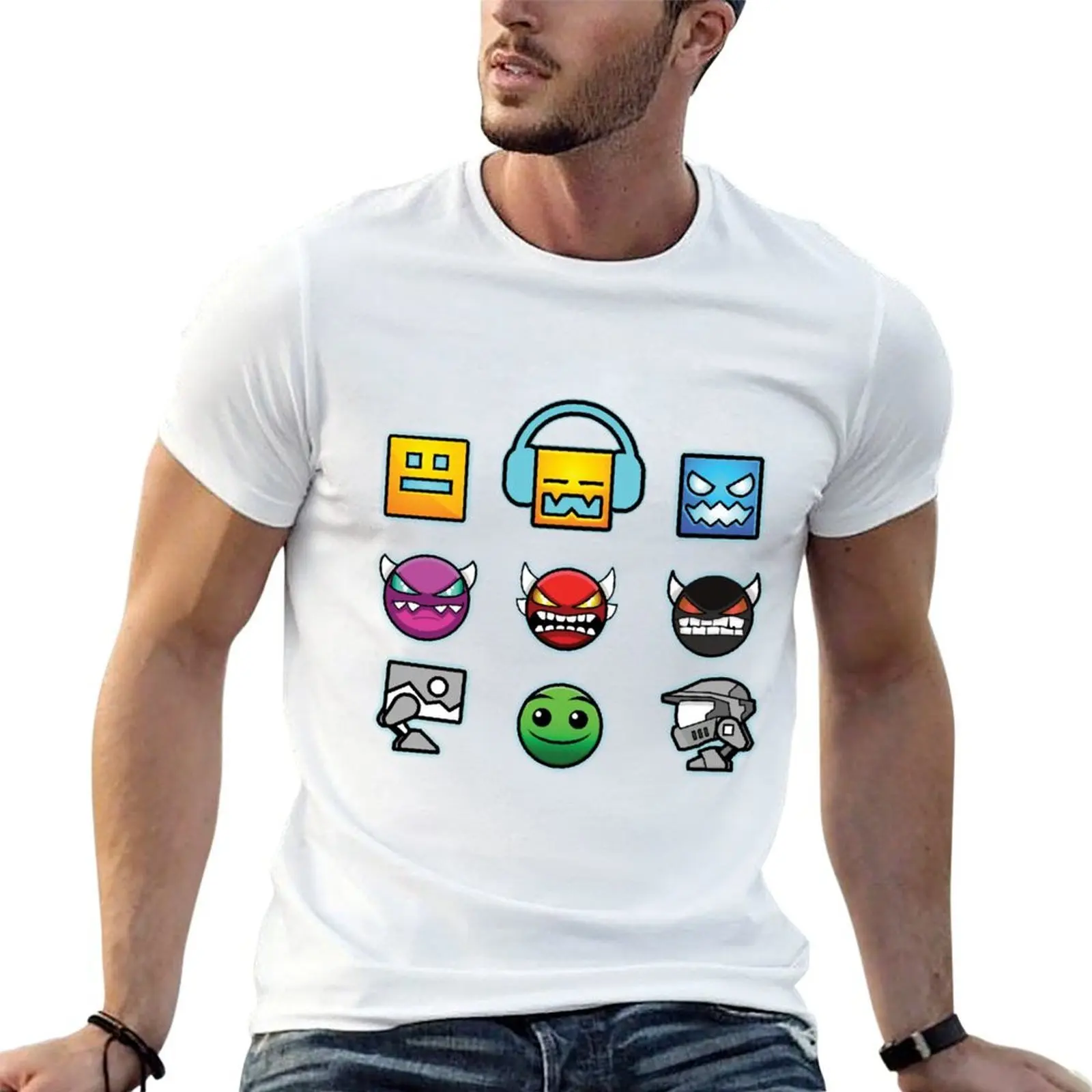 

geometry dash insane T-Shirt t shirts for man pack white man t shirts graphic T-Shirt