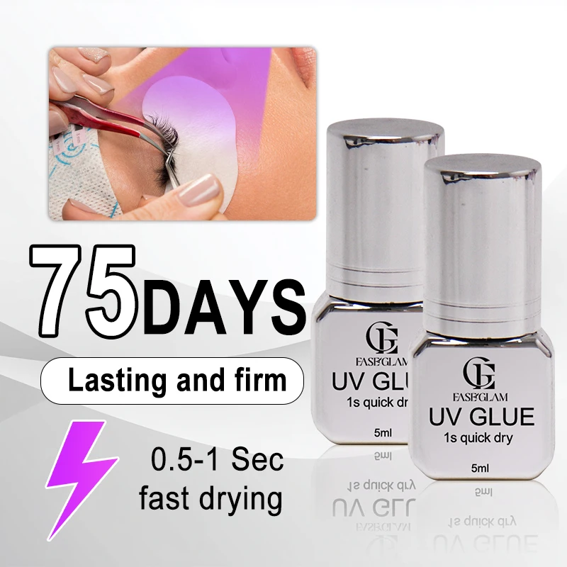 

EASY GLAM УФ-клей для ресниц JOMAY Клей для накладных ресниц Товары для макияжа Lashistas 5 мл