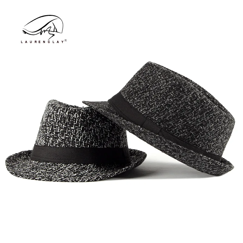 2021 Herbst und Winter neue dicke koreanische Stil Fedora Hut Herren britische Vintage Melone gestrickte Woll mütze Damenmode