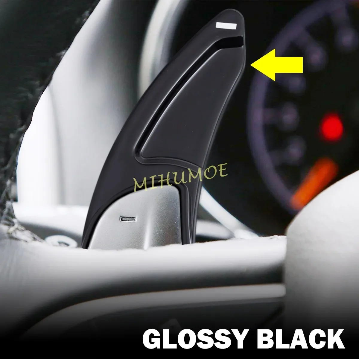 

Для 2015-2023 Dodge Charger Challenger Durango Jeep Grand Cherokee, рычаг переключения передач на руле, расширенная накладка накладки