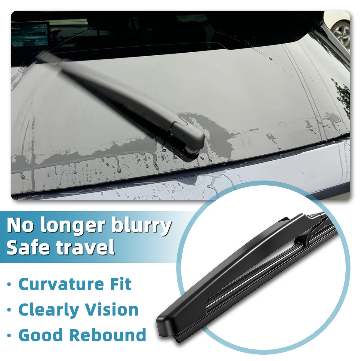 Tailgate Rear Wiper Blade Suitable For Hyundai Creta 2014-2021 Durable Car Component With High Quality Natural Rubber Strip