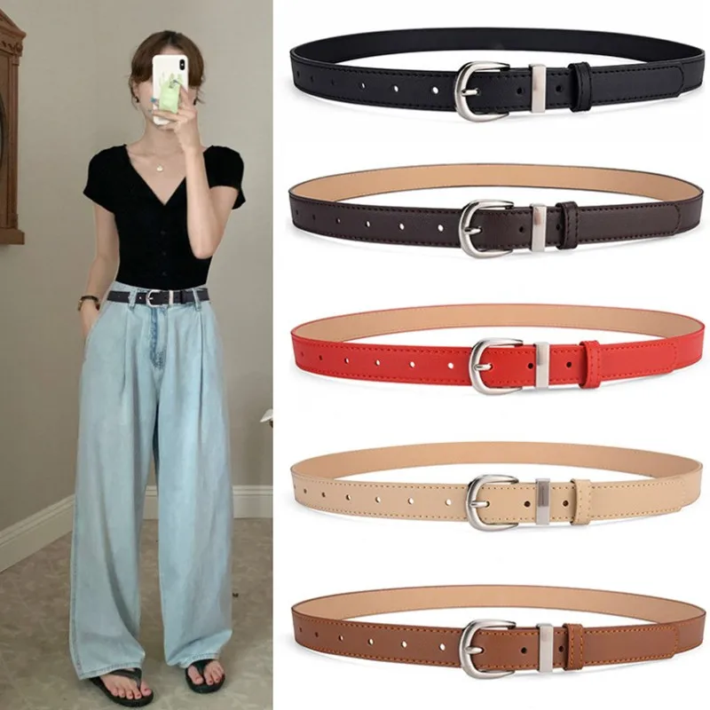 

Fashion Women Belts Simple Schoolgirl Belt for Jeans Women's Cool Decorative Belt All-Match Dress Waistband