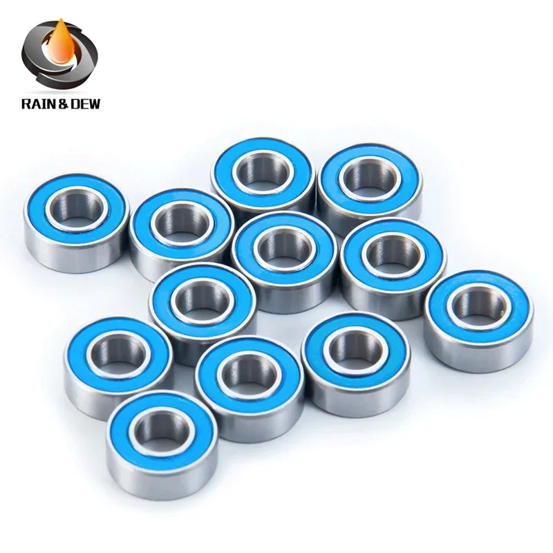 MR85RS Bearing 10PCS 5x8x2.5 mm ABEC-7 Hobby Electric RC Car Truck MR85 RS 2RS Ball Bearings MR85-2RS Blue Sealed