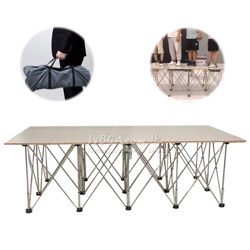 

1500kg Heavy Duty Folding Woodworking Workbench Stainless Steel Aluminum Alloy Spider Leg Telescopic Storage Stand Desk Platform