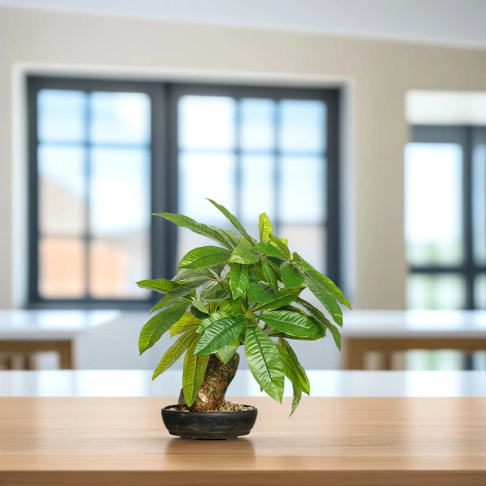 

Simulated Money Tree Potted Plant Artificial Green Plants Lifelike Potted Plants for Living Room Kitchen Office Bookshelves