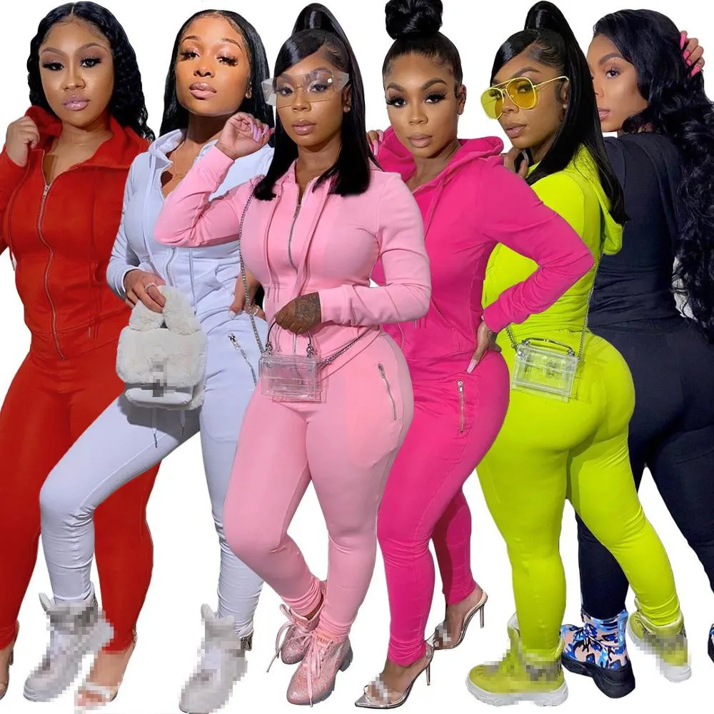 2 piece set women outfits tracksuit long sleeve sweatshirt pants two piece set fall clothes for women hooded outfits wholesale