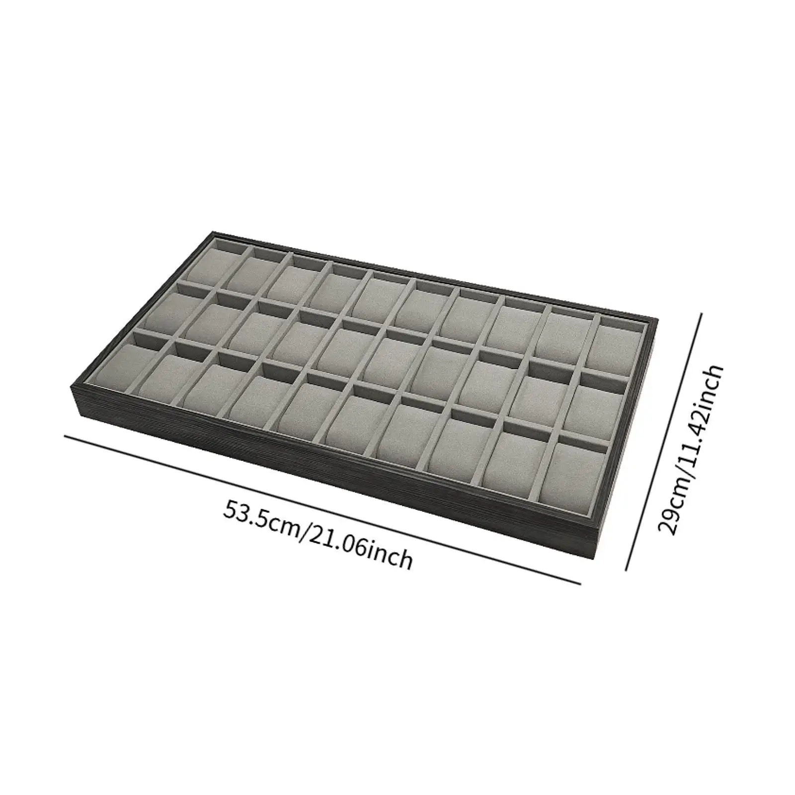 صندوق عرض للساعة، حاوية مجوهرات مقسمة لدرج خزانة الملابس