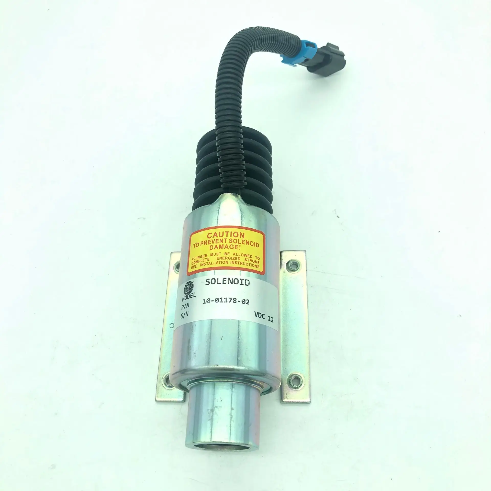 

10-01178-02 Flameout Solenoid Valve 12V Excavator Engine Spare Parts