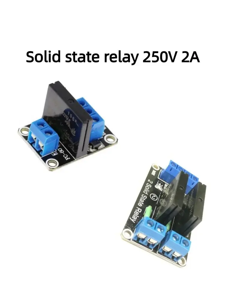 1/2/Way 5V Low-level Solid State Relay Module With Fuse Solid State Relay 250V 2A