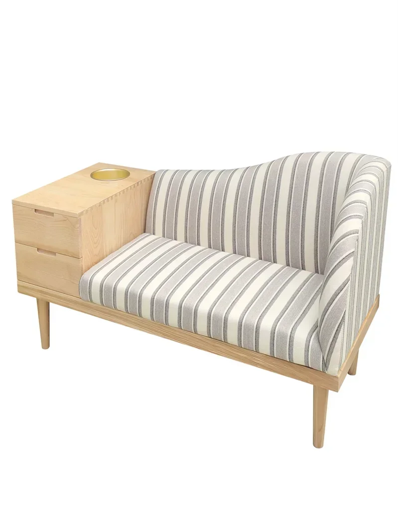 

cross-borderHot salesBalcony storage sofa, small apartment, modern minimalist cream style furniture, new Chinese log storage, le