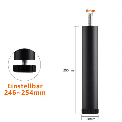 M8~M10 1PCS Adjustable Furniture Leg Aluminum Alloy Table Legs For TV Cabinet,Wardrobe,Raised Refrigerator Washing Machine Feet - Image 12