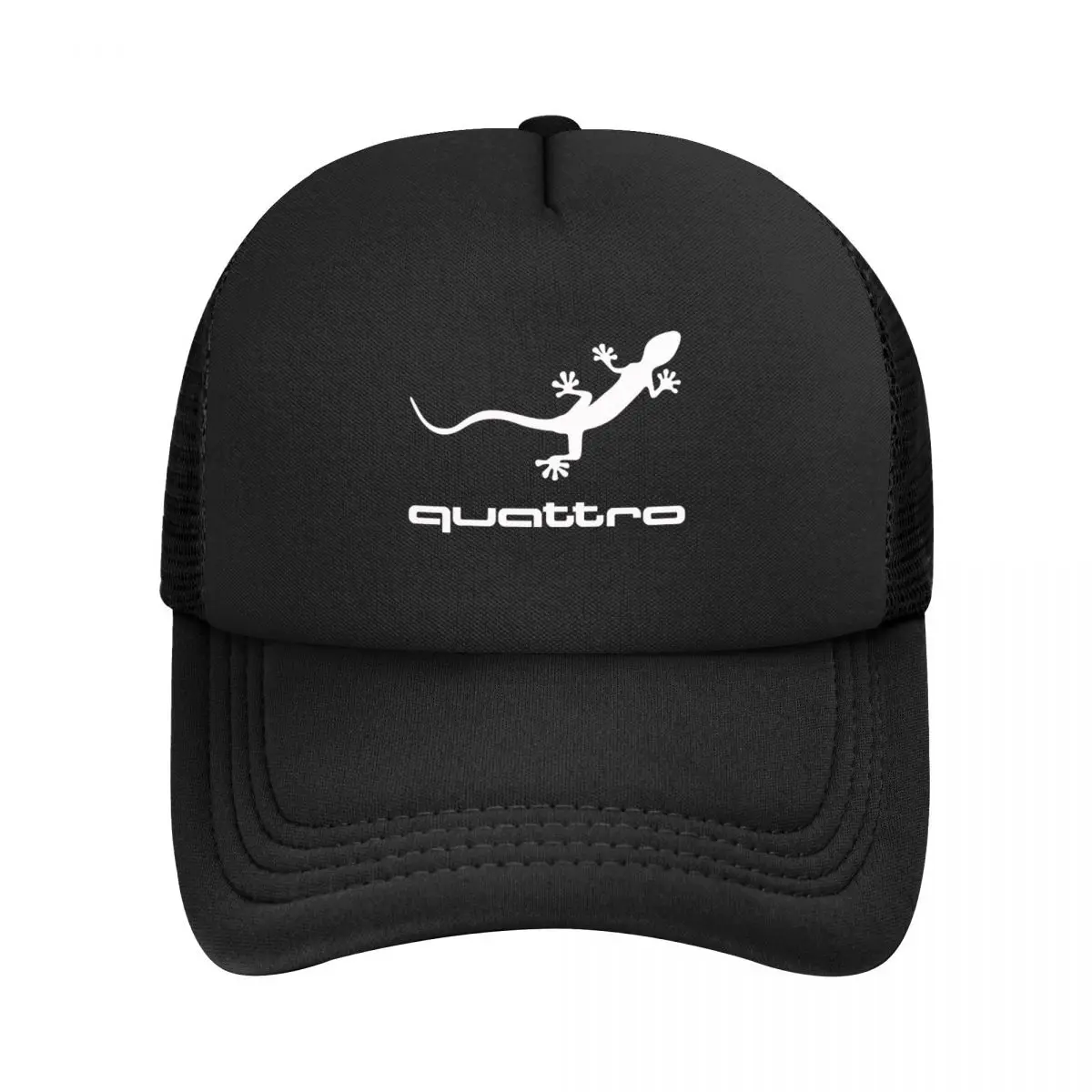 New-Green-Special-Gecko-Quattro-Logo Baseball Cap Vintage Baseball Mesh Trucker Cap Hat