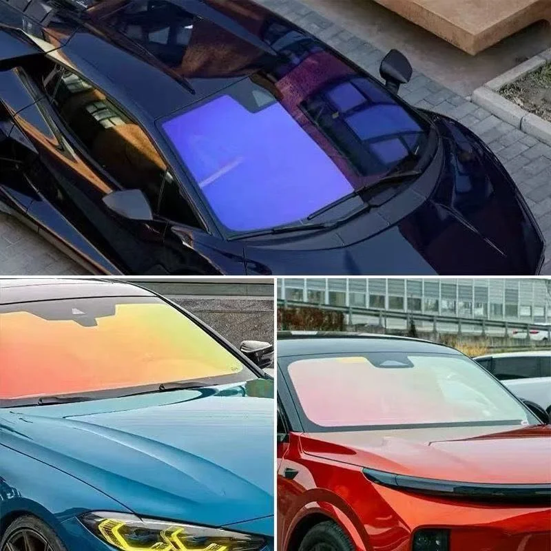 100cm Width Chameleon Purple 80% High-Definition Window Tint Film High Insulation UV Rejection Windshield Tint Chameleon Film