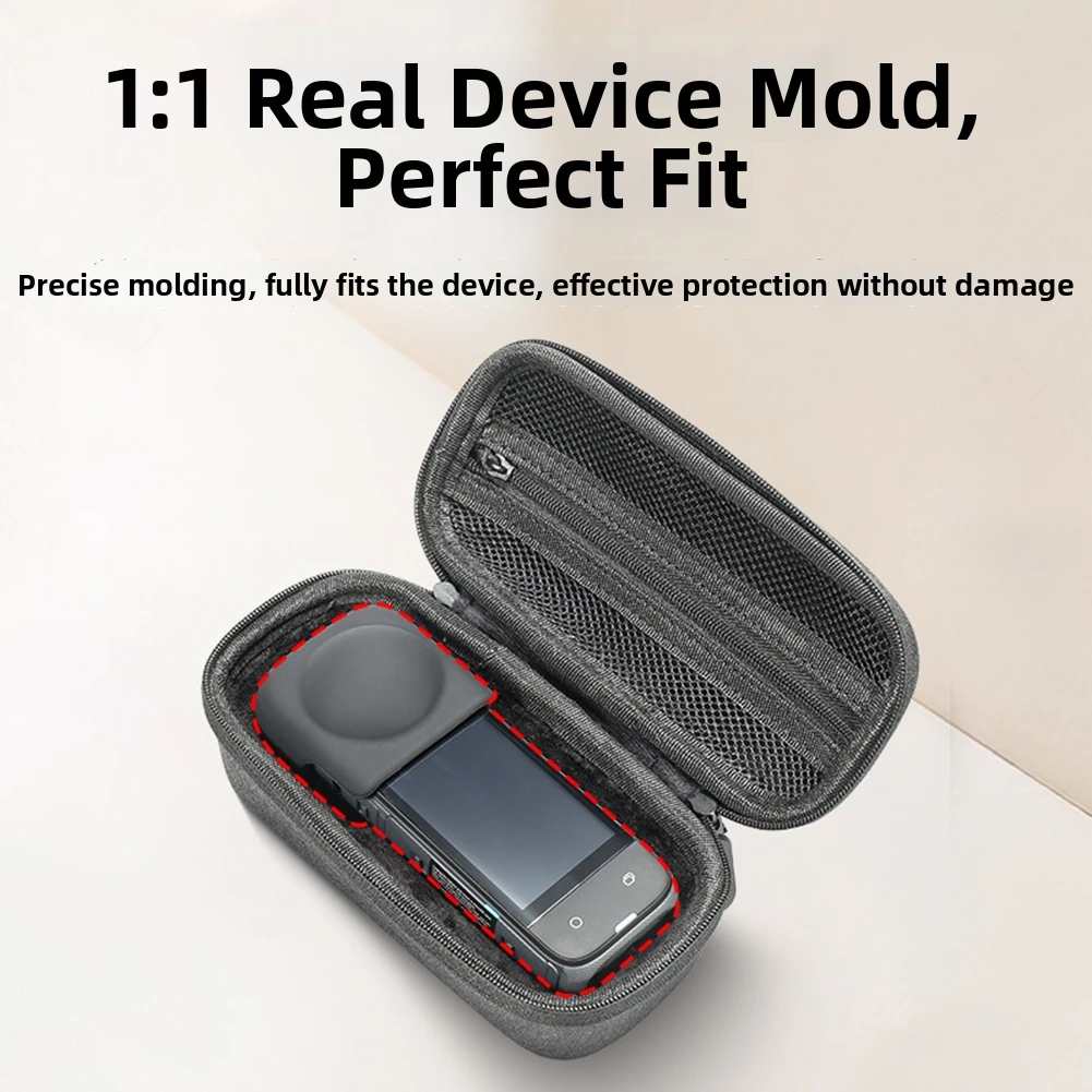1pc Black Shockproof Storage Bag For Insta360 X4/ X5 Camera Protective Hard Case Travel Accessories Camera Part