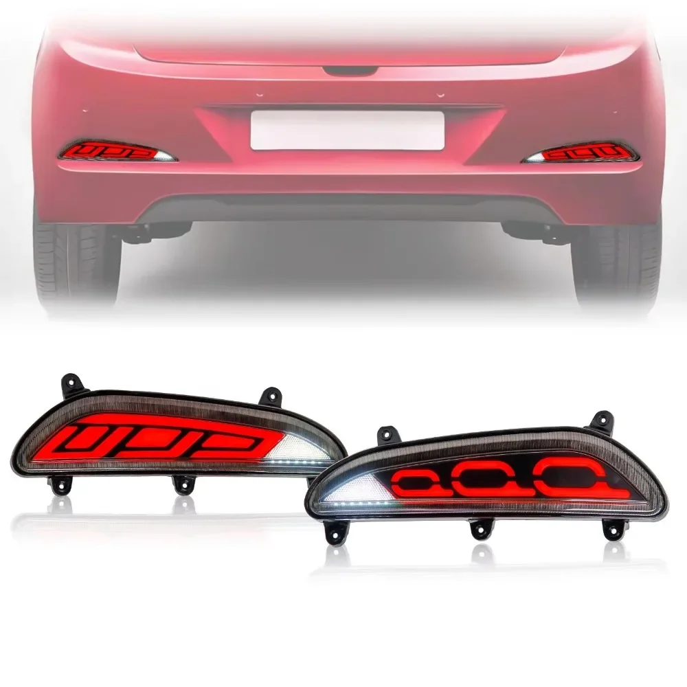 High Brightness LED Rear Bumper Light Dual Function Brake Reverse Lamp Waterproof Car Decor Lamp For Hyundai Elite i20 2015-2018 detail image 1