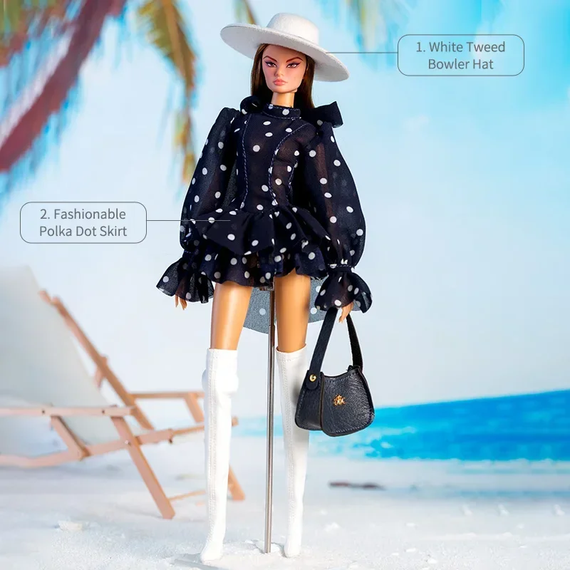 Fashion Island Holiday Series Clothes Suit Accessories For 1/6 Babi FR Xianxian 32cm Supermodel Doll view 5